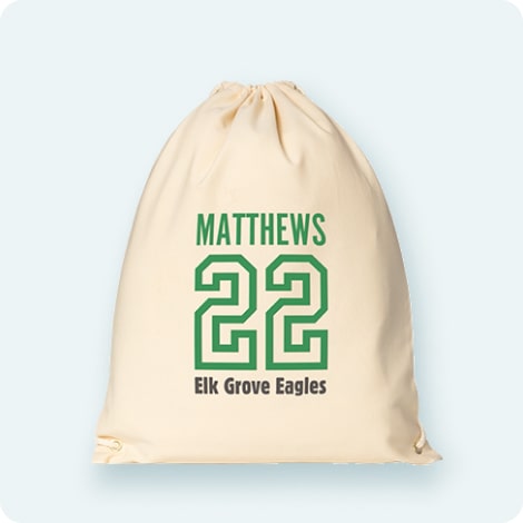 Cotton Drawstring Backpack